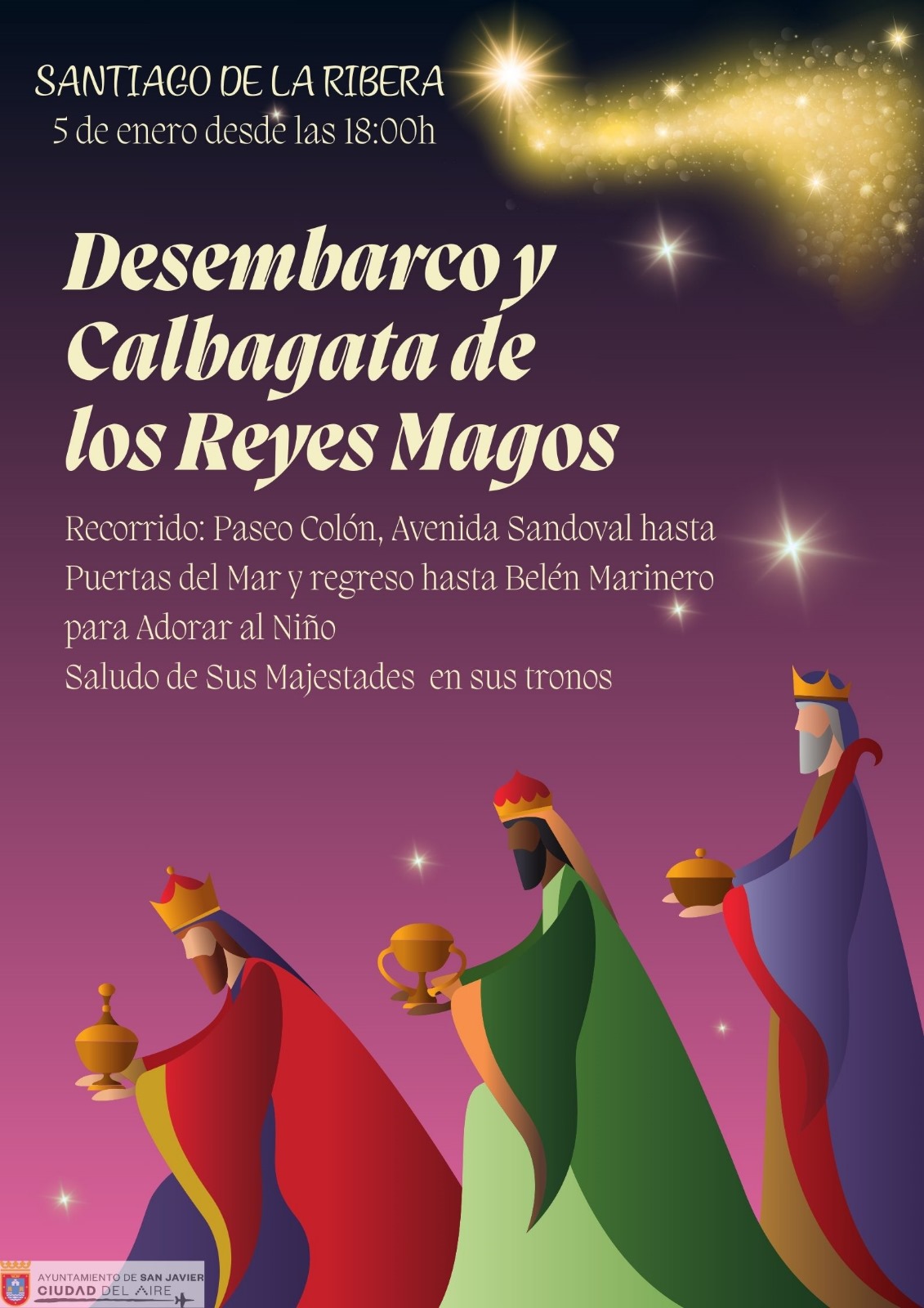 Cabalgata Reyes Magos  Santiago de la Ribera